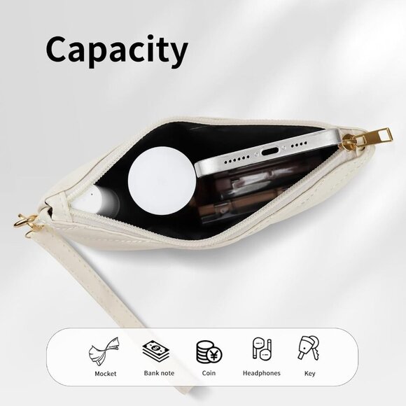 Women’s Leather Wristlet Wallet with Large Capacity Slim Phone Purse - Picture 4 of 7